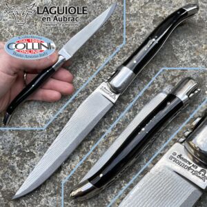 Laguiole En Aubrac - Corno di bufalo con lama in SANMAI giapponese - coltello collezione