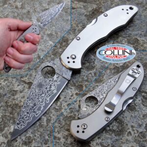 Spyderco - Delica 4 Titanio e Damasco - C11TID - coltello